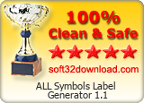 ALL Symbols Label Generator 1.1 Clean & Safe award